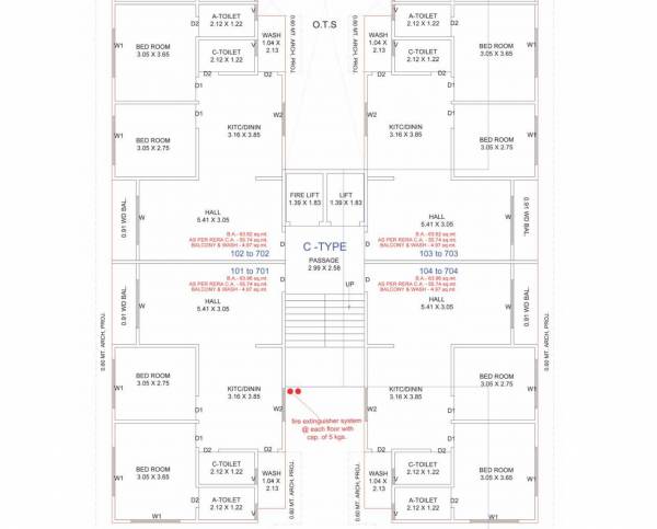  vastu-palace-building C Cluster Plan