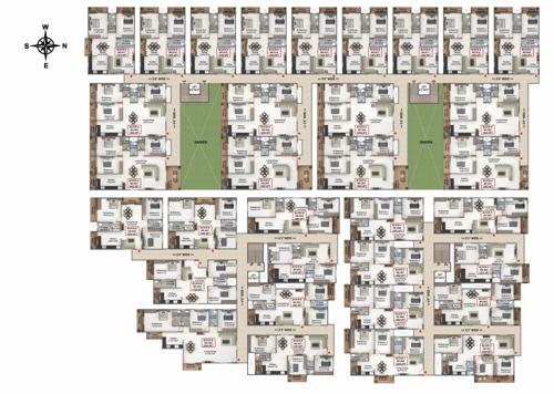  sree-lakshmi-vallabha-residency A Cluster Plan from 1st to 4th Floor