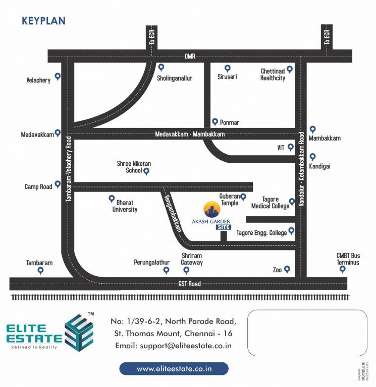  akash garden phase 3 Location Plan