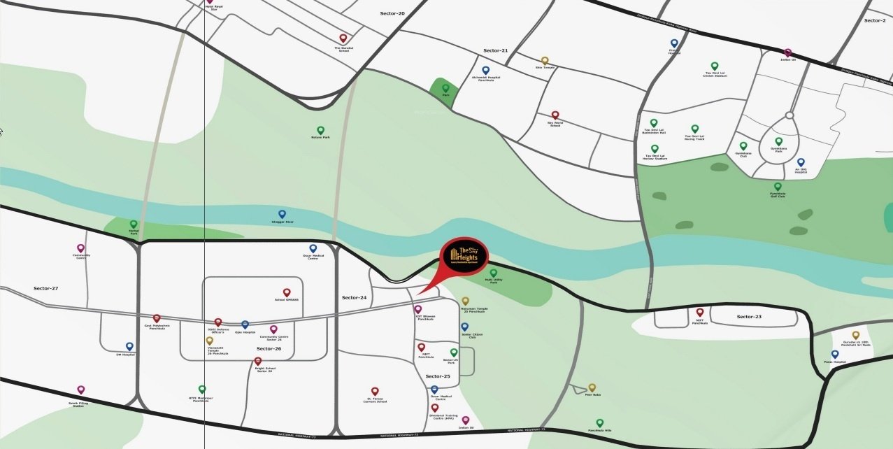  the sky heights Location Plan