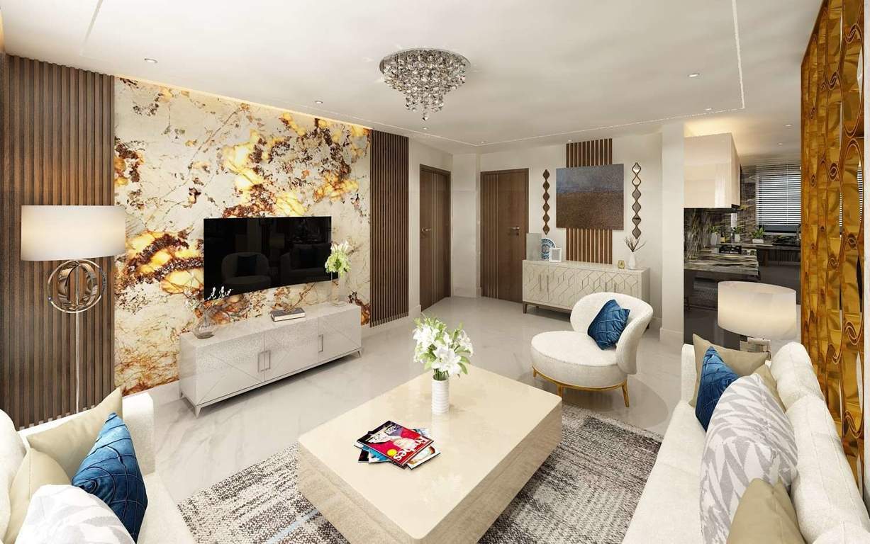  the sky heights Living Area