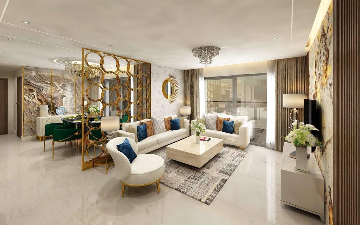  the sky heights Living Area