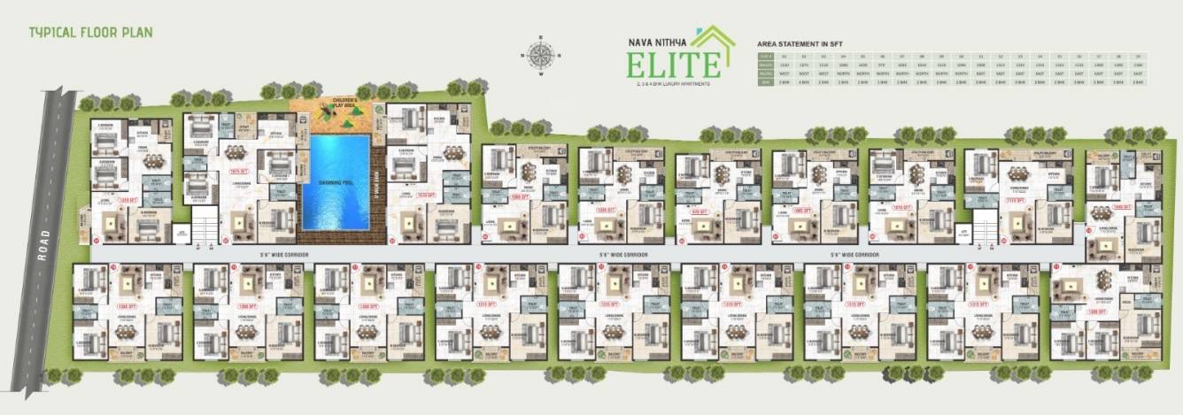  nava nithya elite Cluster Plan