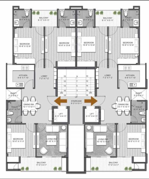  homes-luxury-floors Cluster Plan