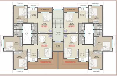  oswal-pride Oswal Pride Cluster Plan for 1st Floor