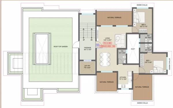  oswal-pride Oswal Pride Cluster Plan for 7th Floor