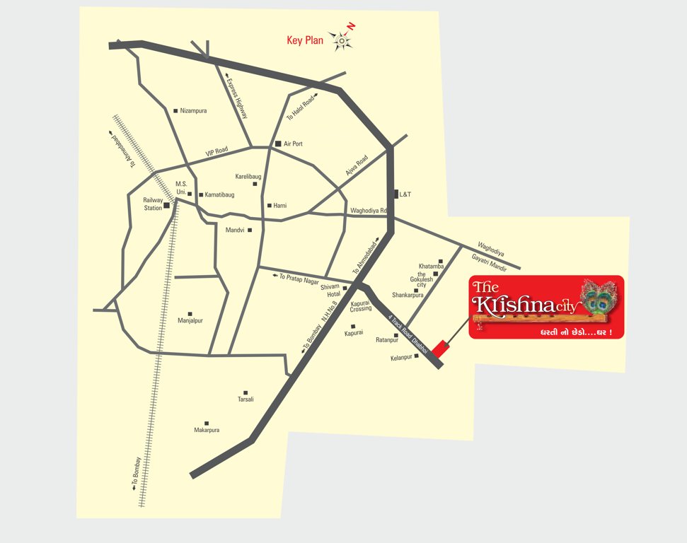  the krishna city phase 1 Location Plan