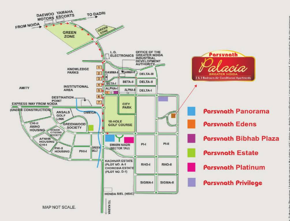  palacia phase ii Location Plan