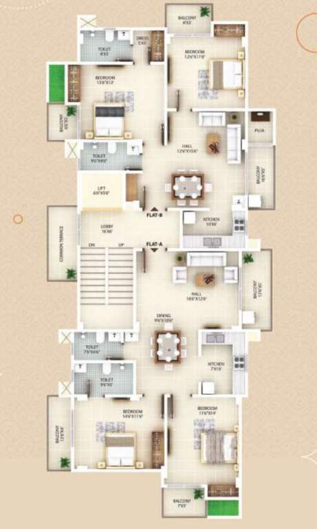 bishnu elite Bishnu Elite Cluster Plan for 1st Floor