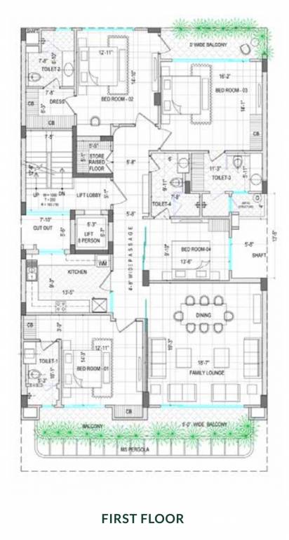  aareem luxury homes Cluster Plan for 1st Floor