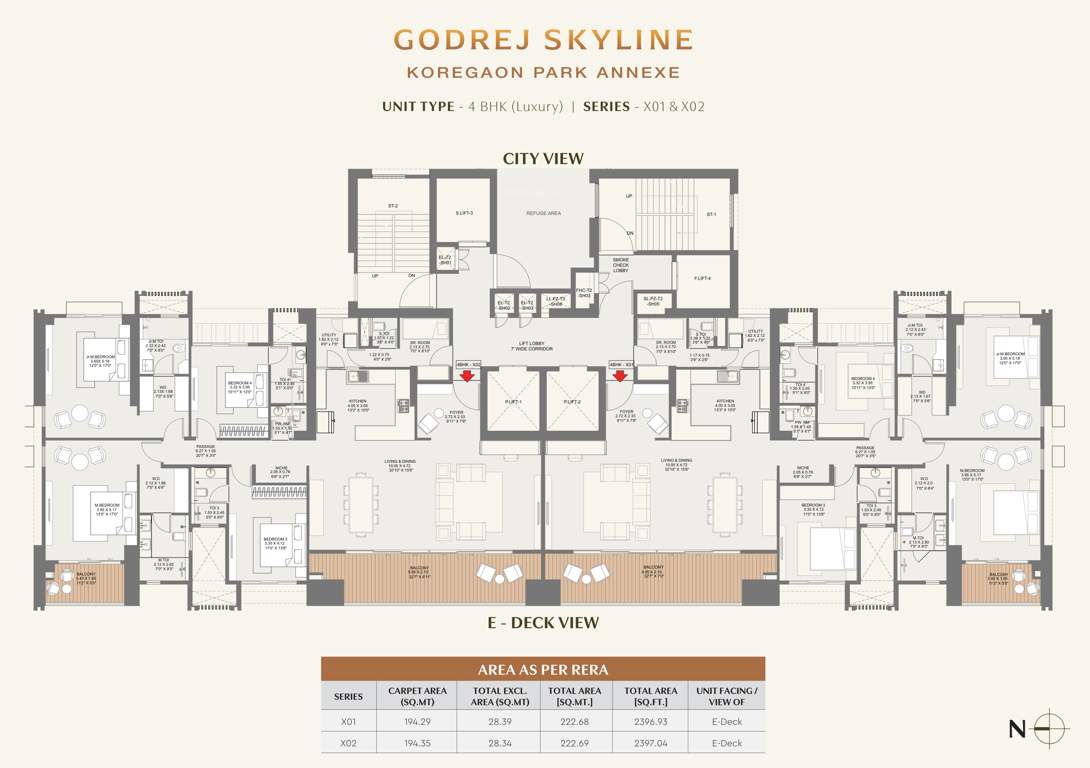  skyline Block A Cluster Plan