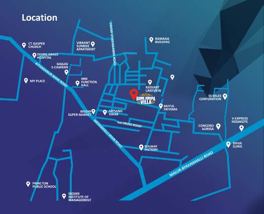  guru krupa villa Location Plan