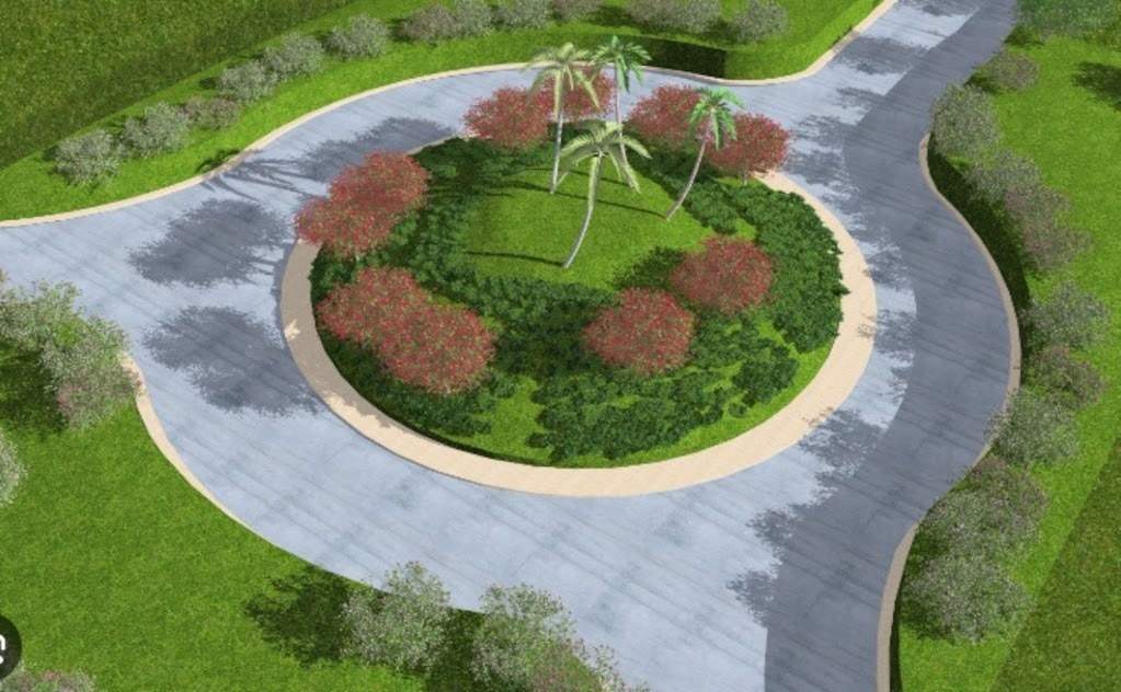 gokul dham rohini property hub homes Landscape Garden and Tree Planting