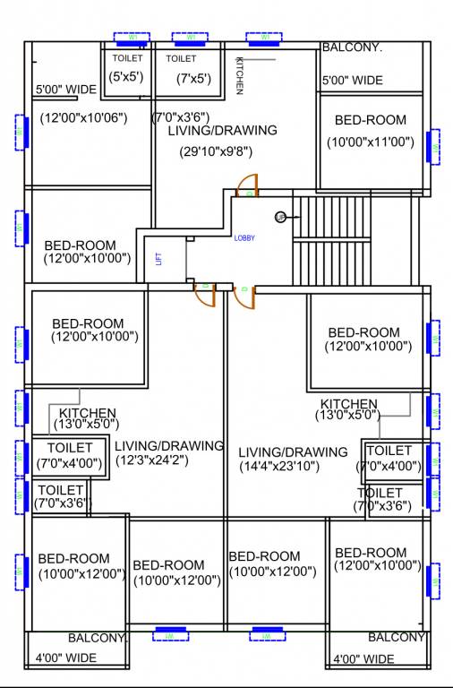  surendra noni apartment Surendra Noni Apartment Cluster Plan
