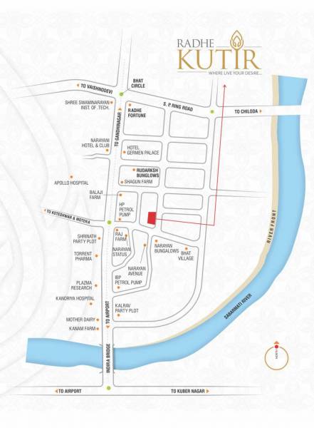  radhe-kutir-phase-1 Location Plan