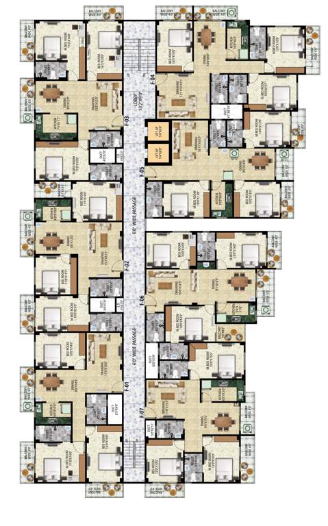  bishwajeet heights Bishwajeet Heights Cluster Plan