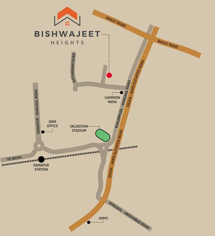  bishwajeet heights Location Plan
