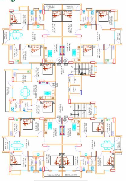  a-r-green-city Tower A Cluster Plan