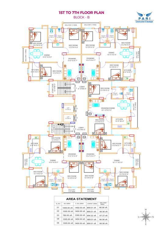  a r green city Tower A Cluster Plan