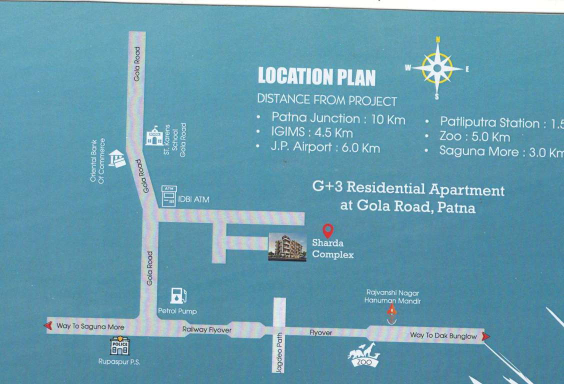  sharda complex Location Plan