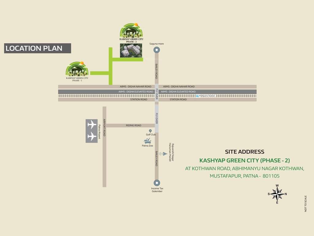  kashyap green city phase 2 Location Plan