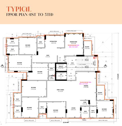  tatva-3 Tatva Cluster Plan from 1st to 5th Floor