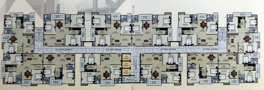  residency Astha Residency Cluster Plan