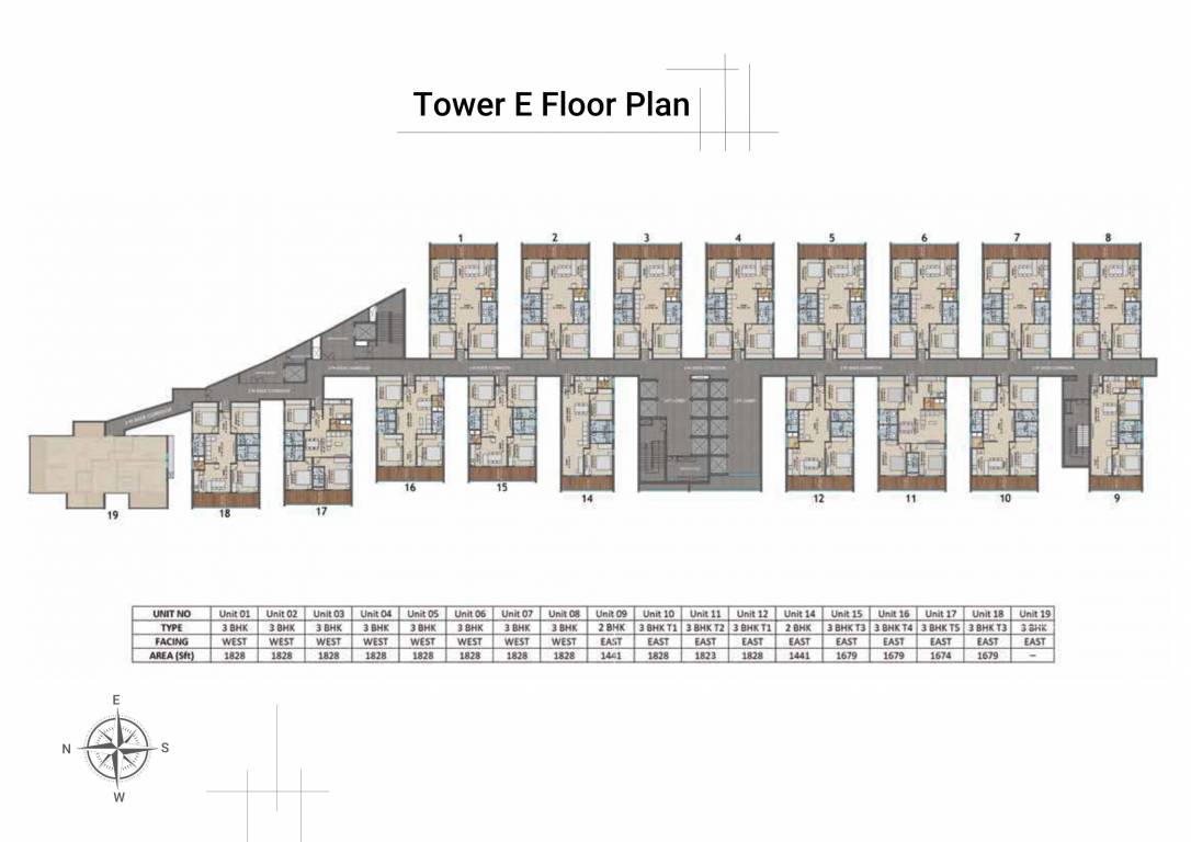  incor lake city Block E Typical Cluster Plan