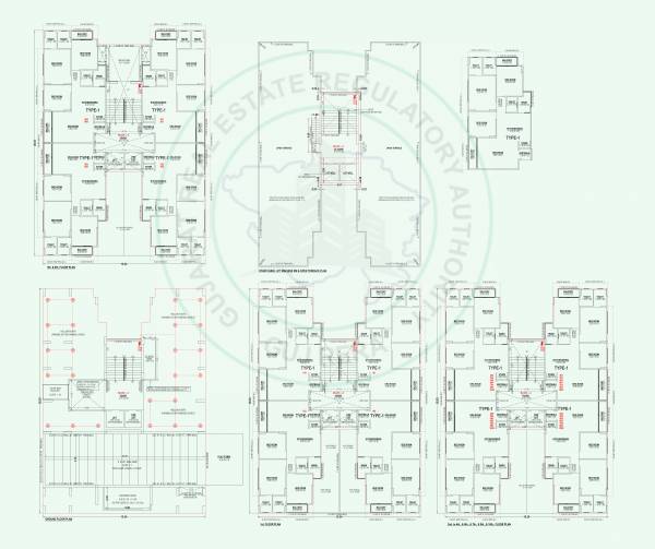  kalrav-greens Tower A Cluster Plan