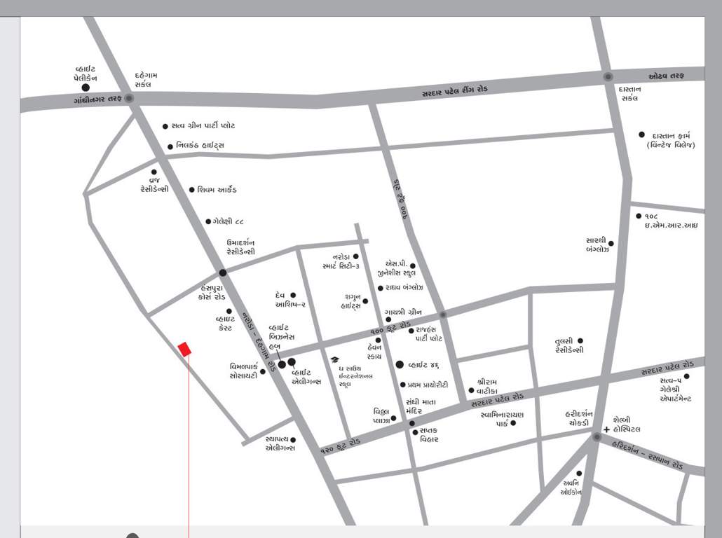  sahitya gold Location Plan