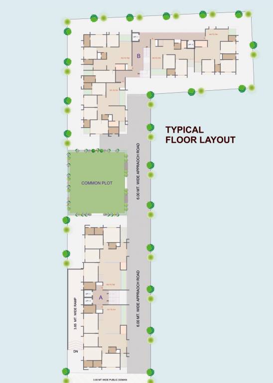  puniyashree vikas appartment Block A Cluster Plan