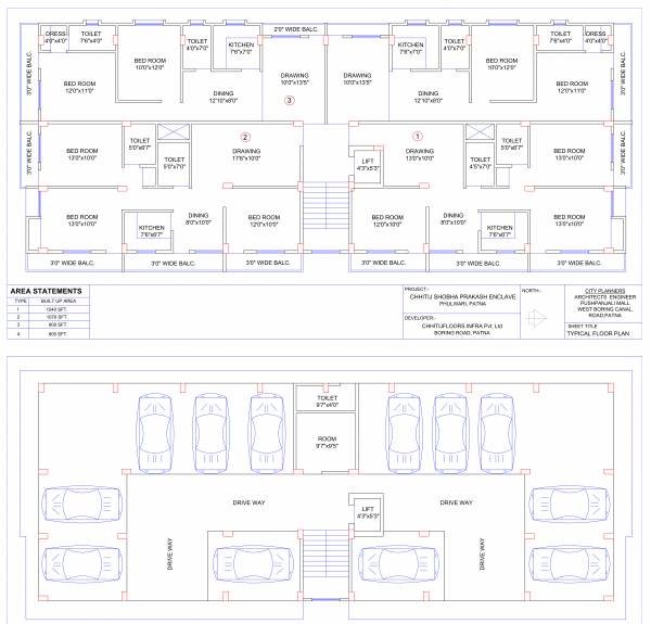  chhitij-shobha-prakash-enclave Tower A Cluster Plan