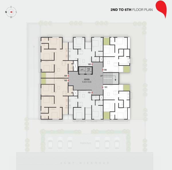  arham-avenue Tower A Cluster Plan