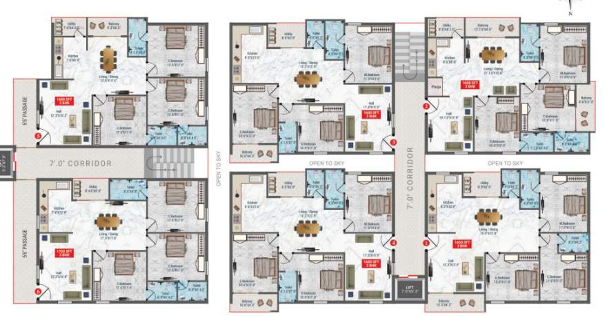  panorama Panorama Cluster Plan from 1st to 5th Floor