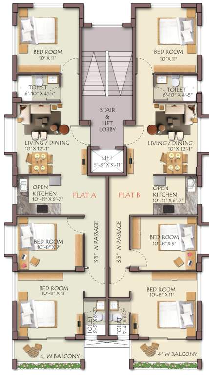  ncb dreams villa Cluster Plan