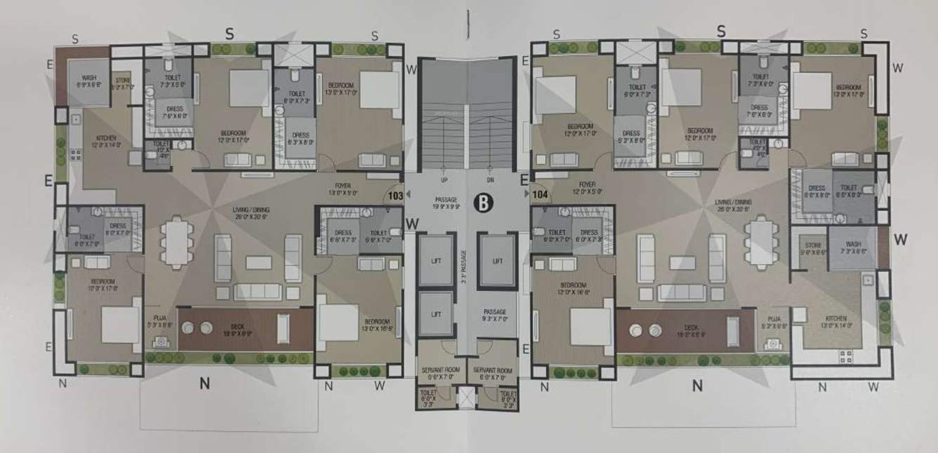  eliza B Cluster Plan