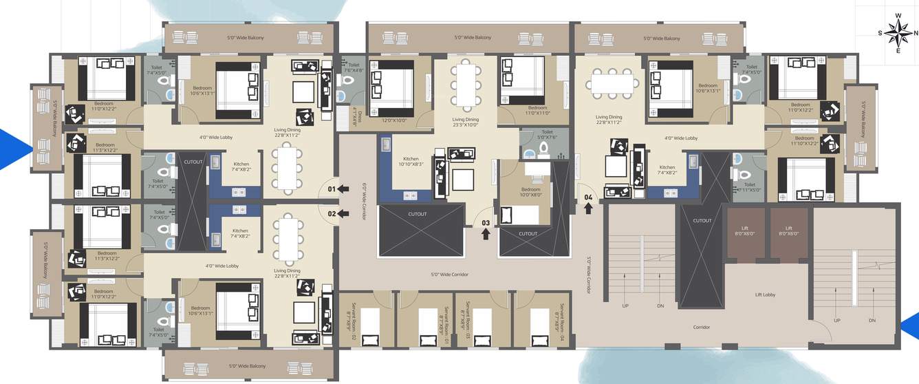  arun ashok mansion Arun Ashok Mansion Cluster Plan