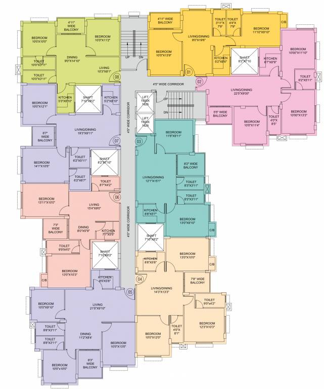 bitasta residency Tower A Cluster Plan