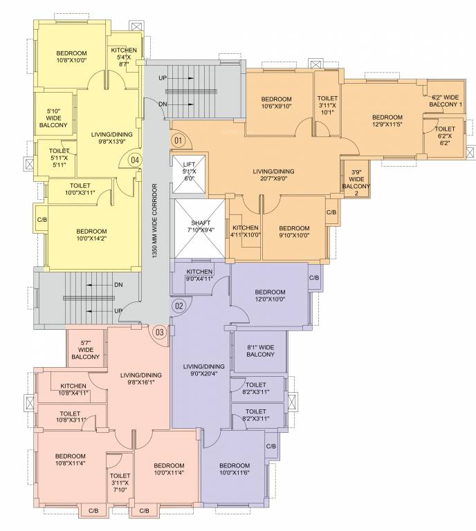  bitasta residency Tower B Cluster Plan