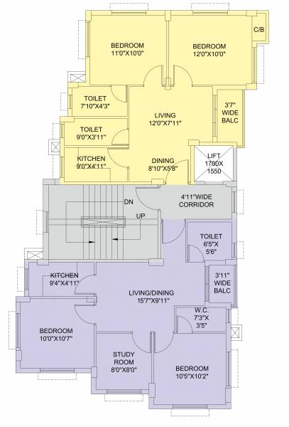  bitasta-residency Tower C Cluster Plan