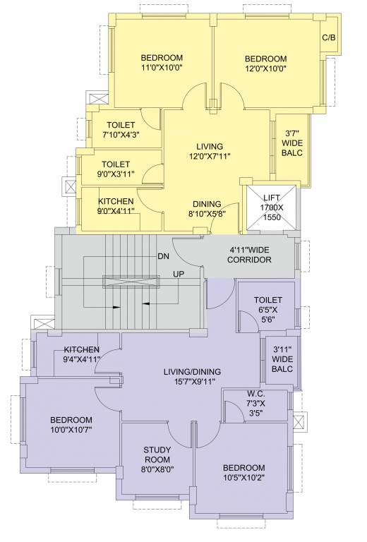  bitasta residency Tower C Cluster Plan
