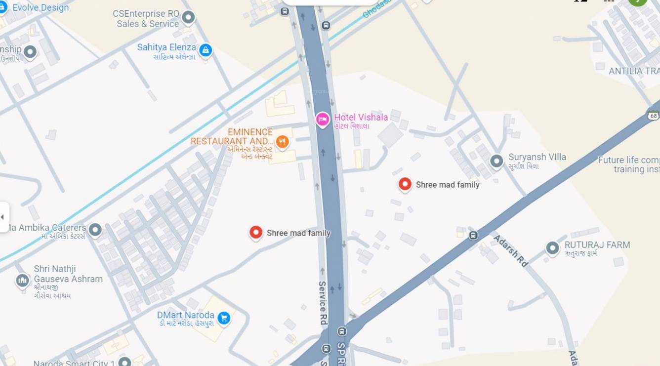  shreemad family 2 Location Plan