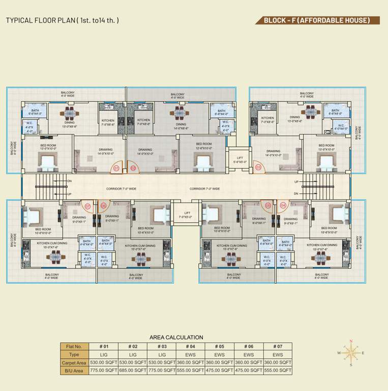  city Block F Cluster Plan
