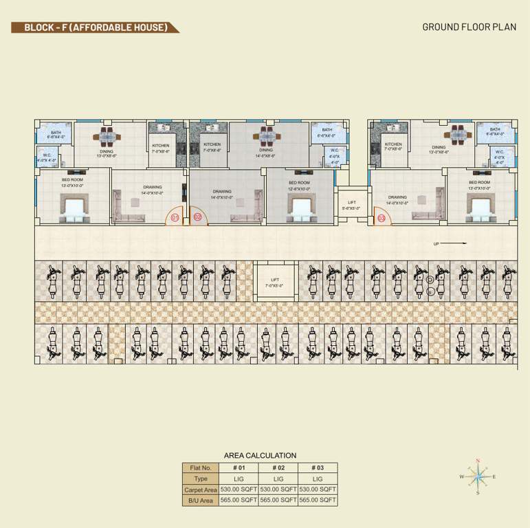  city Block F Cluster Plan