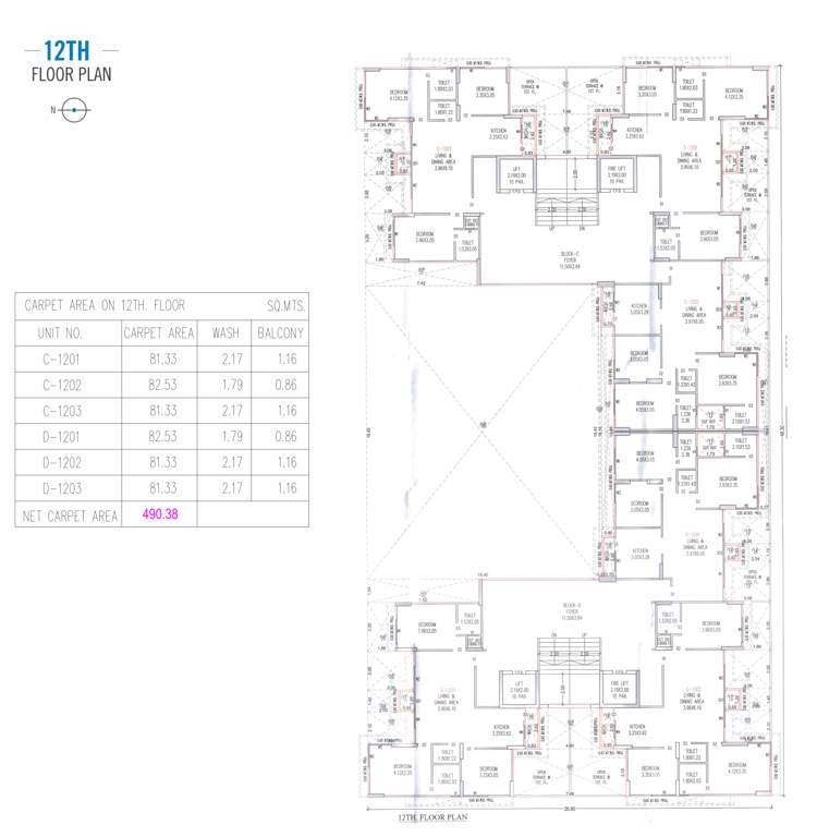  shivalay sky Cluster Plan
