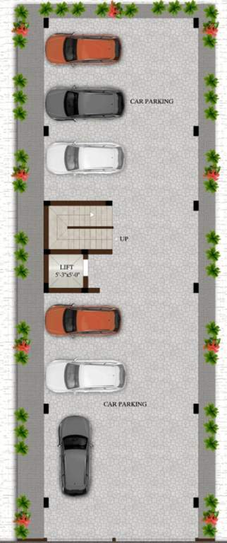  niketan flats Niketan Flats Cluster Plan for ground Floor