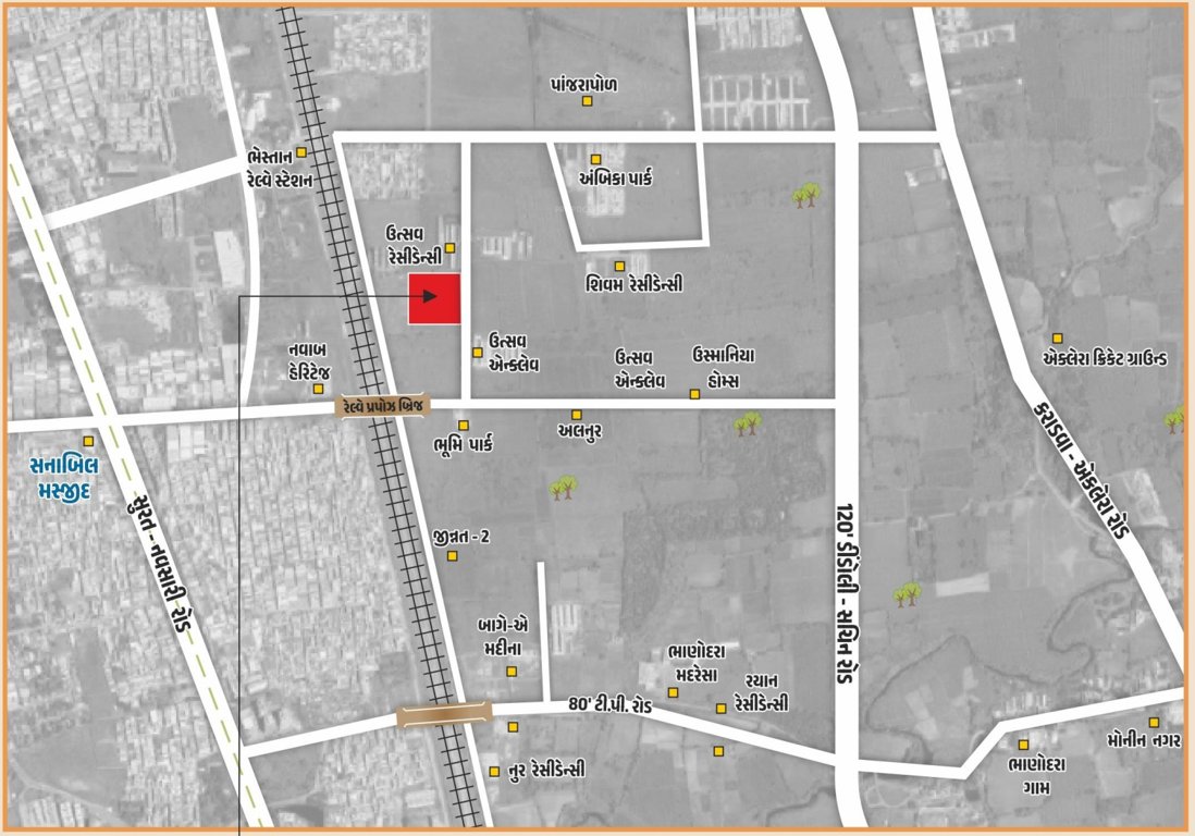 aashiyana residency Location Plan
