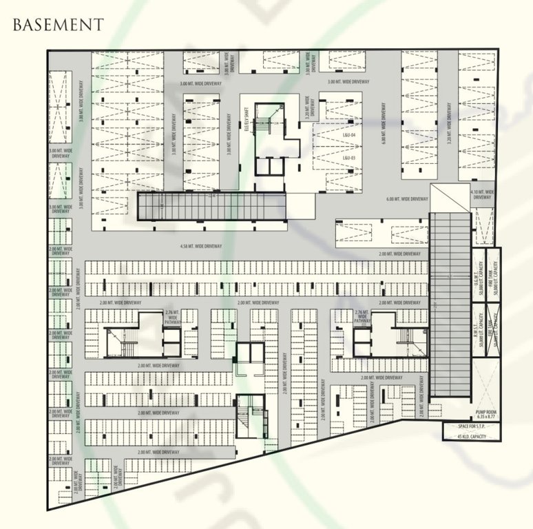  tanaaz Cluster Plan for Basement Floor