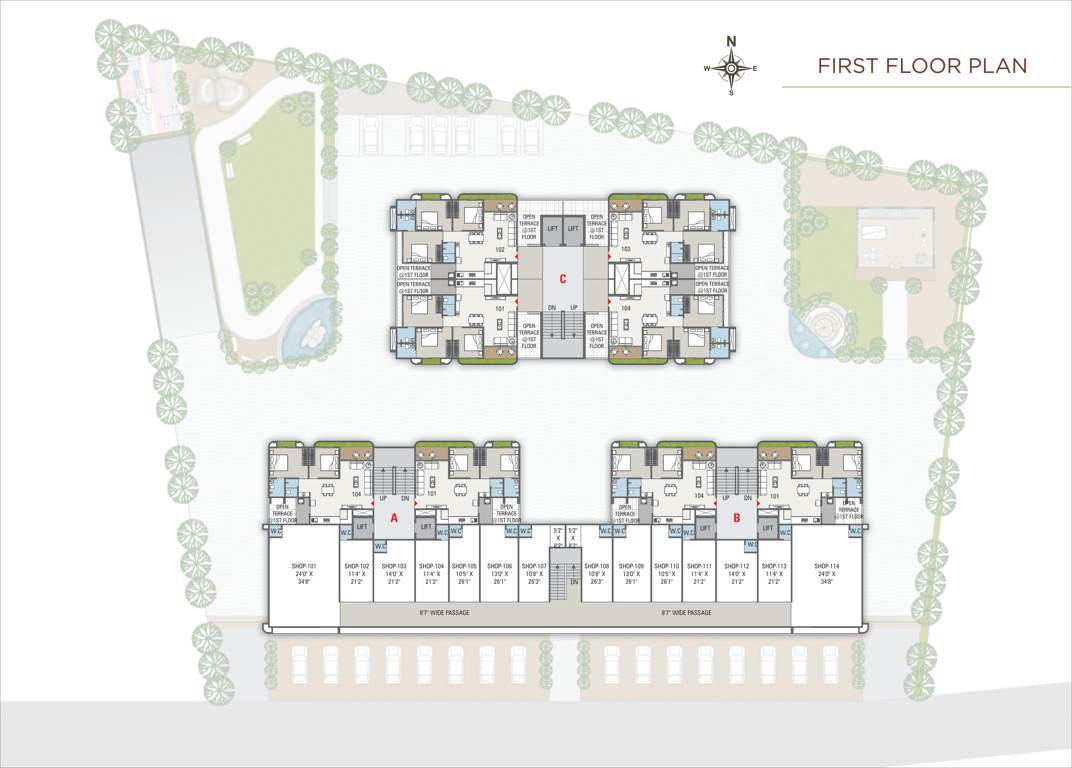  fortune 3 Tower A Cluster Plan