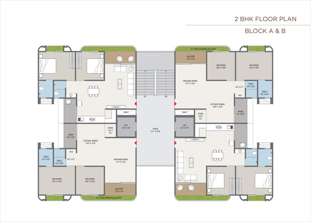  fortune 3 Tower A Cluster Plan